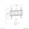 Neomounts DS42-430BL14 prisukamas TV laikiklis ant stalo, max 50 kg, 32-55 col.