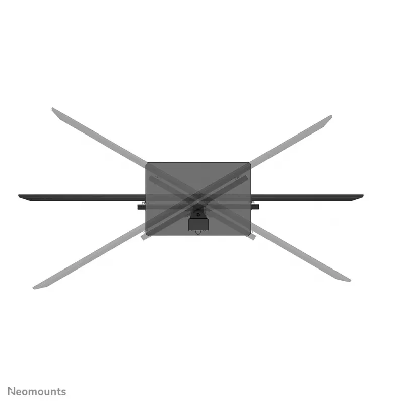 Neomounts DS45-430BL14 televizoriaus stovas 32-55 col. – pasukamas, 139,7 cm (55 col.), 100 x 100 mm, 400 x 400 mm, -35 - 35°, plienas, juodas
