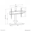 Neomounts DS45-430BL16 televizoriaus stovas 37-70 colių – sukamas (atidaryta pakuotė)