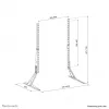 Neomounts DS45-430BL19 TV stovas 23-75 col.