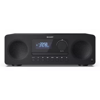 Mikro garso sistema Sharp XL-B720D 30 W, 2 krypčių garsiakalbiai, DAB/DAB+/FM, optinis diskų grotuvas, juoda