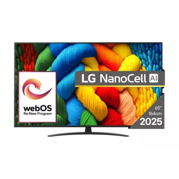 LG NanoCell AI 65NANO81A3A televizorius 165,1 cm (65 col.) 4K Ultra HD Smart TV Wi-Fi juodas