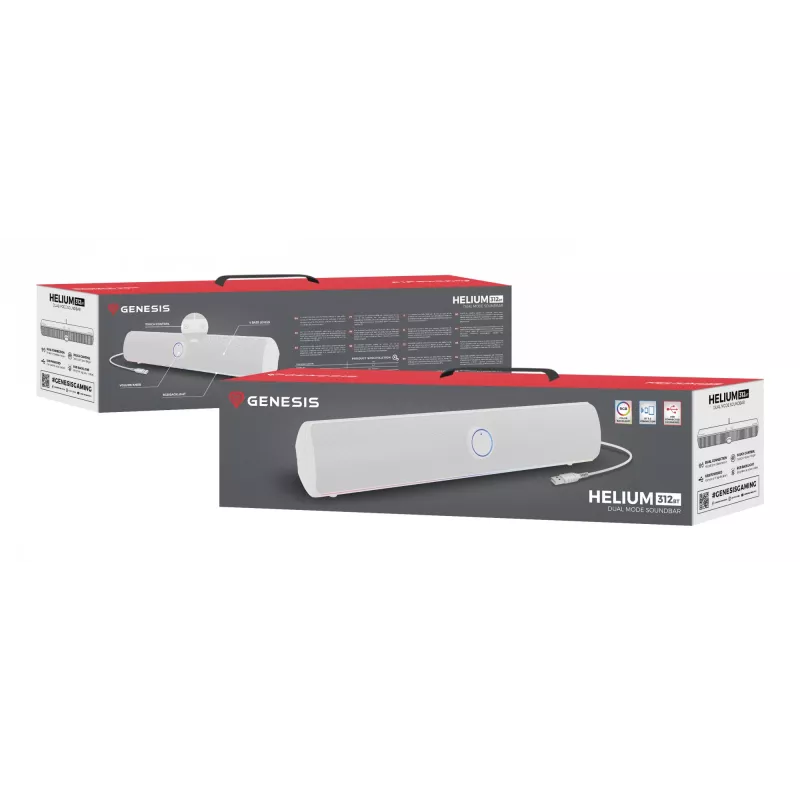Garsiakalbis soundbar GENESIS NCS-2305 Baltas 2.0 kanalų 10 W