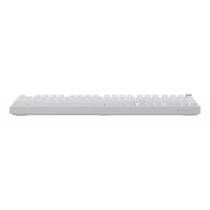 Mechaninė klaviatūra GENESIS THOR 404, pilno dydžio, USB, QWERTY anglų, RGB apšvietimas, balta