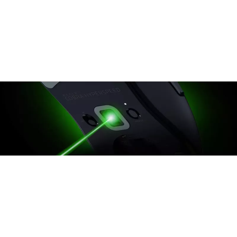 Žaidimų pelė Razer Cobra HyperSpeed – optinė, 26 000 DPI, Bluetooth + RF belaidis + USB Type-A, dešiniarankiams, 62 g