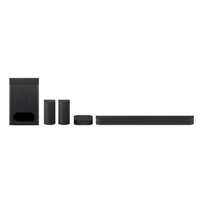 5.1 kanalo garso juostos sistema Sony HT-S60 juoda, 1000 W, Dolby Atmos ir DTS:X palaikymas, Bluetooth