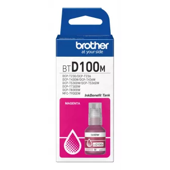 Originalus rašalo buteliukas Brother BTD100M purpurinis, 48,8 ml, 5000 puslapių