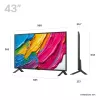 LG QNED 43QNED80A3A televizorius 109,2 cm (43 col.) 4K Ultra HD Smart TV Wi-Fi juodas