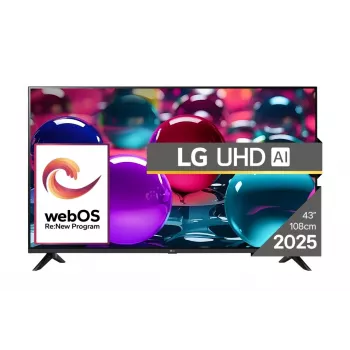 LG UHD AI 43UA73003LA televizorius 109.2 cm (43 coliai) 4K Ultra HD Smart TV Wi-Fi juodas