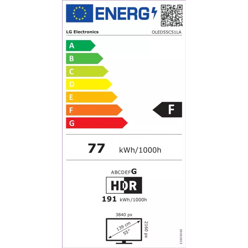 LG OLED evo AI OLED55C51LA televizorius 139,7 cm (55 colių) 4K Ultra HD Smart TV Wi-Fi juodas