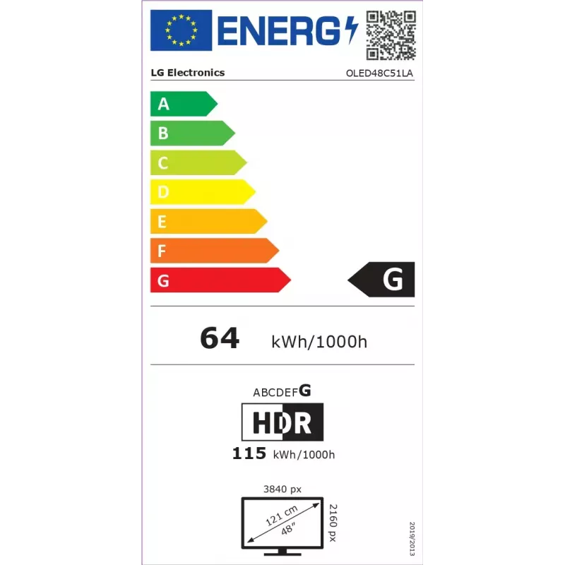 LG OLED evo AI OLED48C51LA televizorius 121,9 cm (48 colių) 4K Ultra HD išmanusis televizorius Wi-Fi juodas