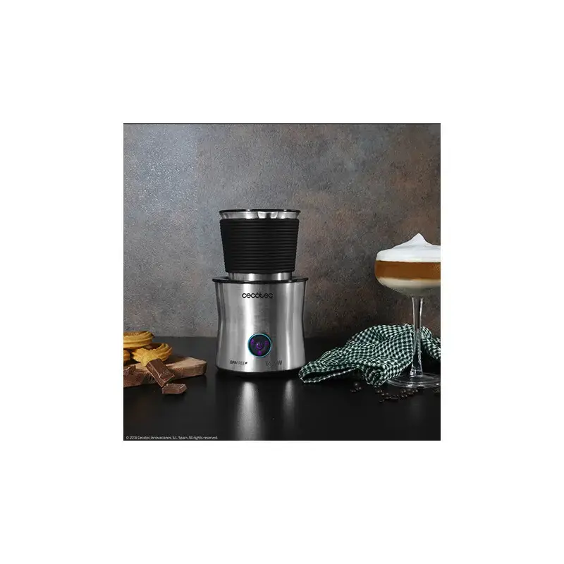 Pieno putojimo ir šildymo aparatas CECOTEC 01518 – automatinis, 650 W, nerūdijančio plieno dubuo, sidabrinis