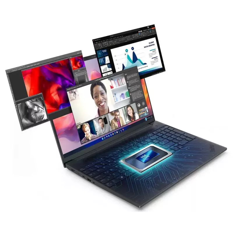 Nešiojamas kompiuteris Lenovo ThinkPad E16 Gen 3 (Intel) — Intel Core Ultra 5 225U, 16 colių WUXGA, 16 GB DDR5, 512 GB SSD, Windows 11 Pro, juodas