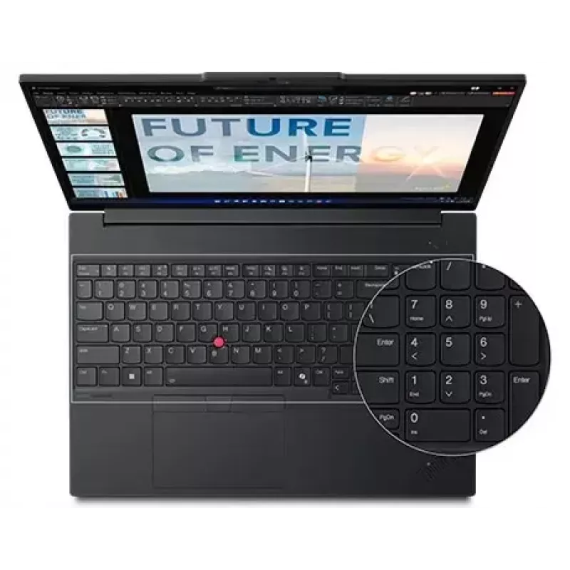 Nešiojamas kompiuteris Lenovo ThinkPad E16 Gen 3 (Intel) — Intel Core Ultra 5 225U, 16 colių WUXGA, 16 GB DDR5, 512 GB SSD, Windows 11 Pro, juodas