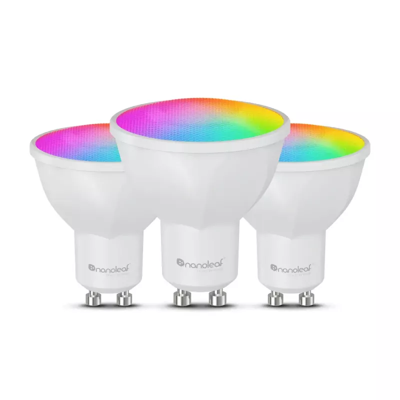 Išmanioji lemputė Nanoleaf N7502B02-3GU10 RGBCW Wi‑Fi 3 vnt. pakuotė GU10