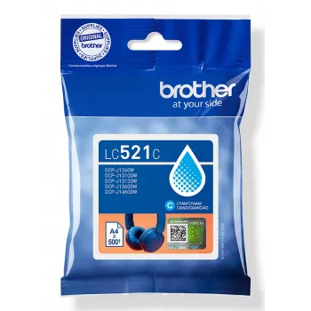 Originalus Brother LC521C rašalo kasetė – žalsvai mėlyna (cyan)