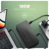 Axagon HMC-U4 USB4 stotelė, 3x USB-A, 2x USB-C, HDMI ir DP 8K/30Hz, RJ-45, SD/mSD, garsas, PD 100W