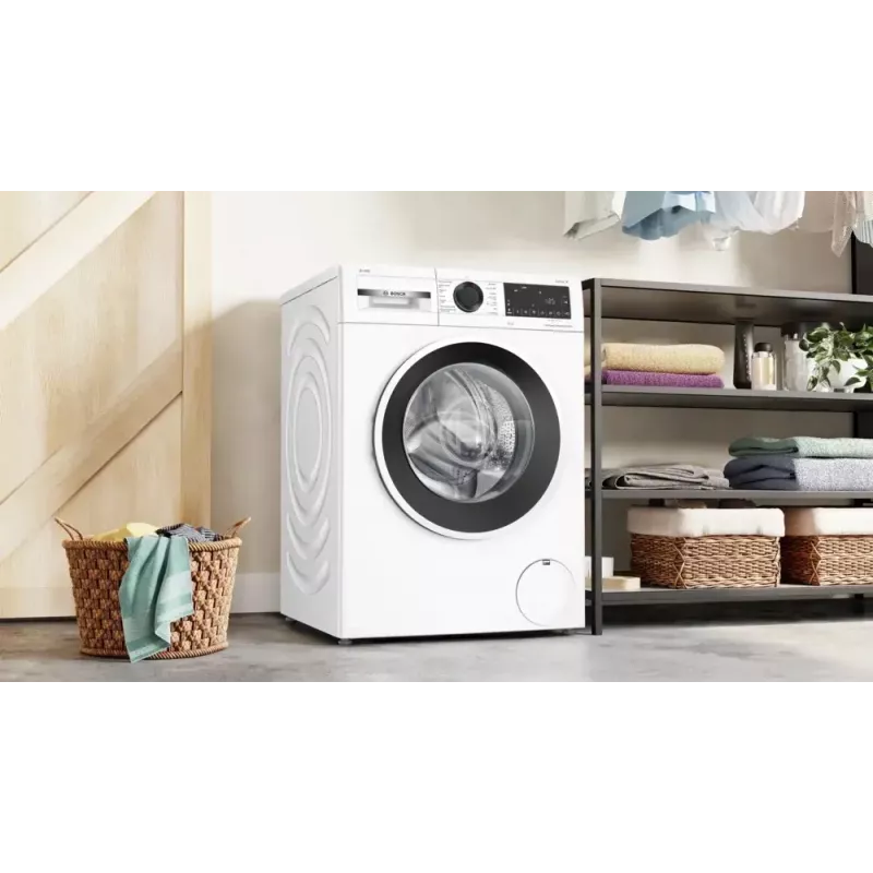 Priekinio pakrovimo skalbimo mašina Bosch WGG254FVSN – 10 kg, A energijos klasė, 1400 aps./min., LED ekranas, garo funkcija