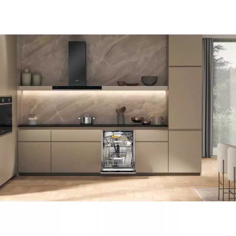 Įmontuojamas indaplovė WHIRLPOOL W8I HP42 L — 14 komplektų, 42 dB, pilno dydžio 60 cm