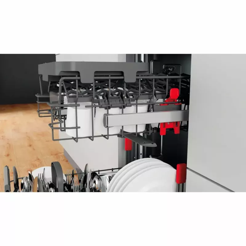Įmontuojamas siauras indaplovė WHIRLPOOL WSIO 3T223 PCE X — 10 komplektų, 43 dB, 45 cm