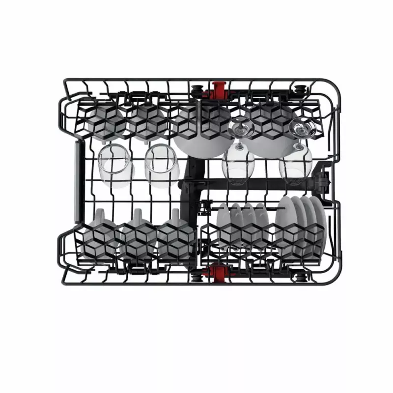 Įmontuojamas siauras indaplovė WHIRLPOOL WSIO 3T223 PCE X — 10 komplektų, 43 dB, 45 cm