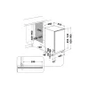 Įmontuojamas siauras indaplovė WHIRLPOOL WSIO 3T223 PCE X — 10 komplektų, 43 dB, 45 cm
