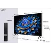 TCL T69C 43T69C televizorius 109,2 cm (43 colių) 4K Ultra HD Smart TV Wi-Fi juodas 350 cd/m²