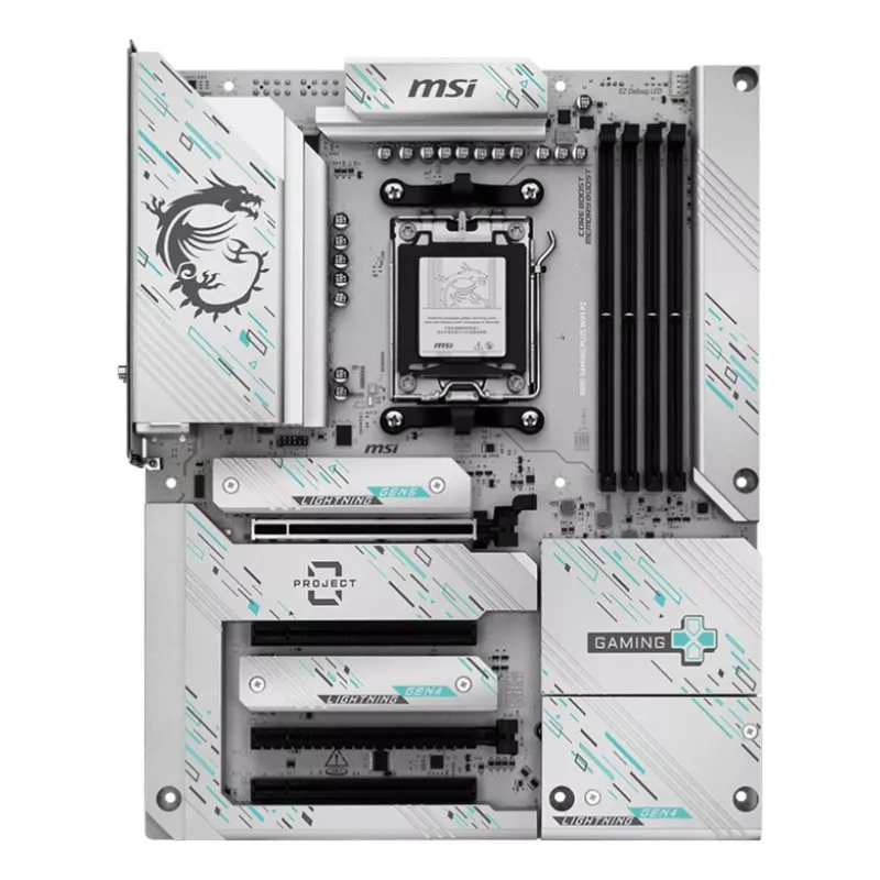 Motininė plokštė MSI B850 GAMING PLUS WIFI PZ – AMD B850, lizdas AM5, ATX, DDR5, 4x DIMM, 3x M.2, Wi‑Fi, Bluetooth