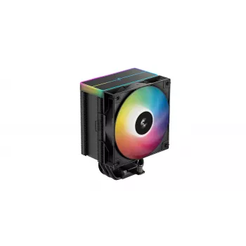 CPU oro aušintuvas DeepCool AG500 BK ARGB V2 – bokštinis aušintuvas Intel ir AMD lizdams, plokštelių radiatorius, ARGB apšvietimas