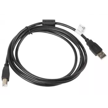 USB 2.0 laidas LANBERG CA-USBA-11CC-0018-BK 1.8 m, USB A į USB B, juodas, 480 Mbps