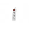 Prailginimo laidas Lanberg PS1-03E-0150-W 1,5 m, 3 AC lizdai, baltas