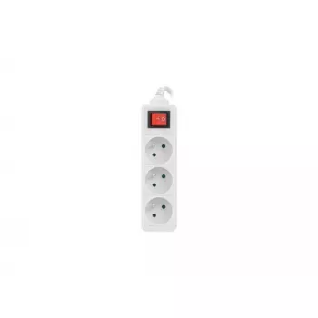 Prailginimo laidas Lanberg PS1-03E-0150-W 1,5 m, 3 AC lizdai, baltas