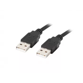 USB A–A laidas LANBERG CA-USBA-20CU-0018-BK 1,8 m USB 2.0 juodas, nikeliuoti kontaktai
