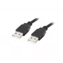 USB A–A laidas LANBERG CA-USBA-20CU-0018-BK 1,8 m USB 2.0 juodas, nikeliuoti kontaktai