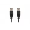 USB A–A laidas LANBERG CA-USBA-20CU-0018-BK 1,8 m USB 2.0 juodas, nikeliuoti kontaktai