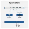 TARGUS Hyperdrive Flex 8 prievadų USB-C centras (mėlyna)