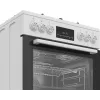 Laisvai pastatoma viryklė Beko FBM62330GWDTN dujinė elektrinė juoda balta 72L A