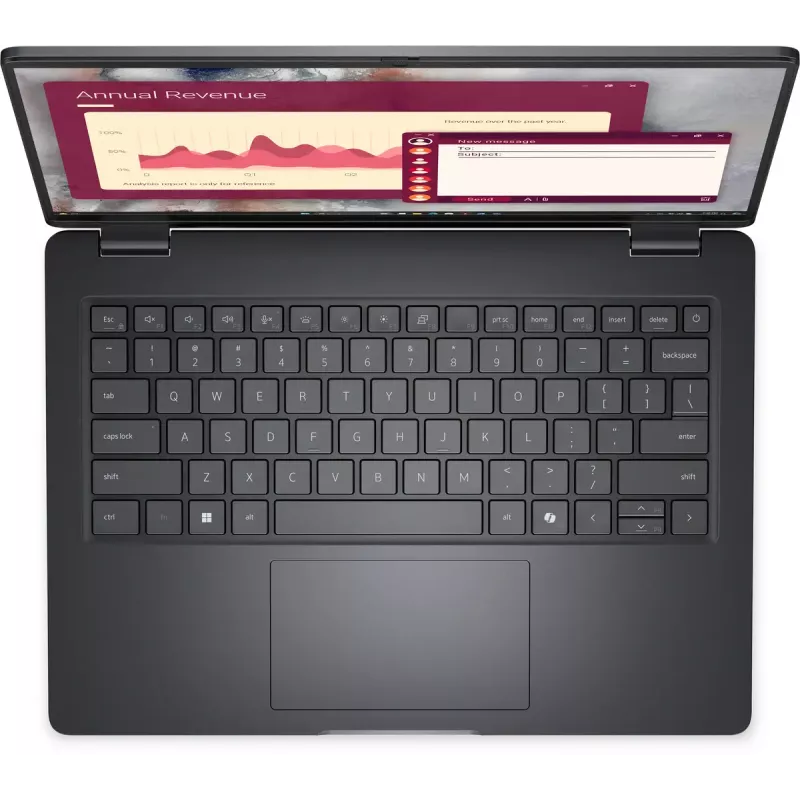 DELL Pro 14 PC14250 Intel Core 5 120U nešiojamas kompiuteris 35,6 cm (14 colių) Full HD+ 16 GB DDR5-SDRAM 512 GB SSD Wi-Fi 6E (802.11ax) Windows 11 Pro juodas
