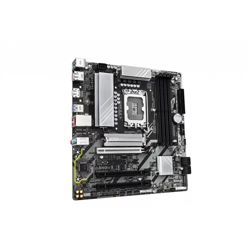 GIGABYTE B860M DS3H pagrindinė plokštė – Intel Core Ultra procesoriams, 5+1+2+1 fazių VRM, iki 9066MHz DDR5, 1xPCIe 5.0 + 1xPCIe 4.0 M.2, 2.5GbE LAN, USB 3.2 Gen 2