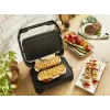 Kontaktinė grilio keptuvė Tefal Inicio Compact GC270D10 – 1000 W, stačiakampė, grotelių paviršius, juoda/nerūdijantis plienas