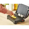 Kontaktinė grilio keptuvė Tefal Inicio Compact GC270D10 – 1000 W, stačiakampė, grotelių paviršius, juoda/nerūdijantis plienas