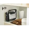 Kontaktinė grilio keptuvė Tefal Inicio Compact GC270D10 – 1000 W, stačiakampė, grotelių paviršius, juoda/nerūdijantis plienas