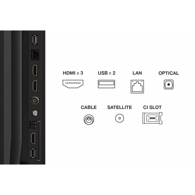 TCL V6C 75V6C televizorius 190,5 cm (75 colių) 4K Ultra HD Smart TV Wi-Fi Metalinis 330 cd/m²