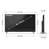 Sharp 43HP5265E televizorius 109,2 cm (43 coliai) 4K Ultra HD Smart TV Wi-Fi juodos spalvos