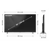 Televizorius Sharp 50HP5265E 127 cm (50 colių) 4K Ultra HD Smart TV Wi-Fi Juodas