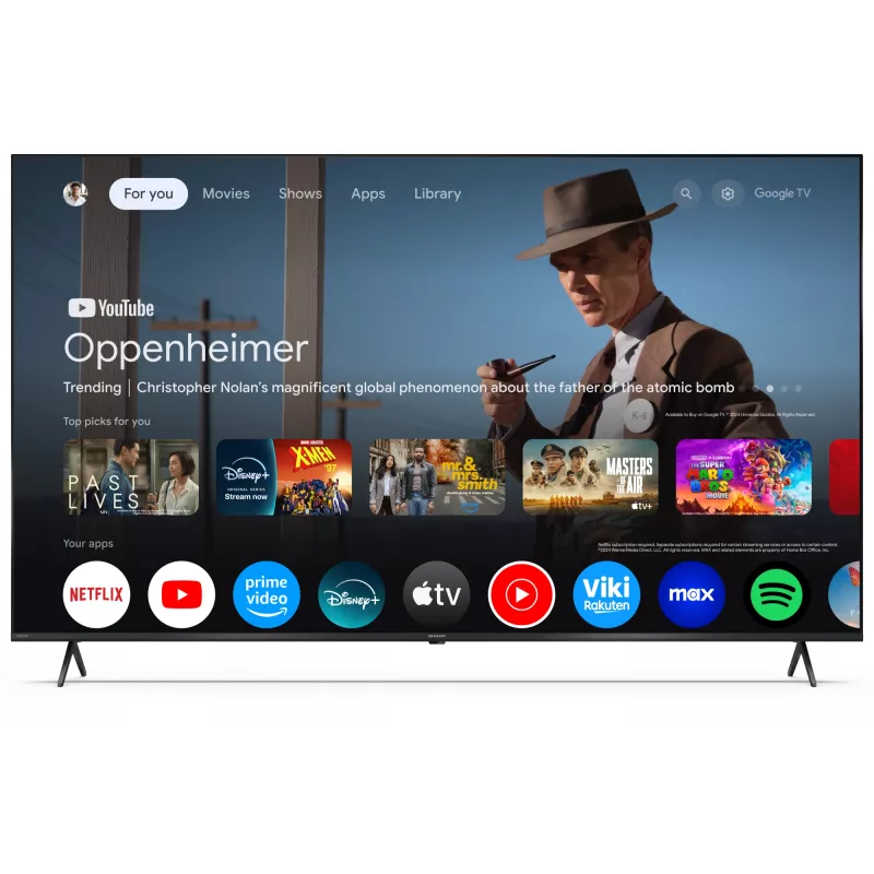 Sharp 65HP5265E televizorius 165,1 cm (65 col.) 4K Ultra HD Smart TV Wi-Fi juodas