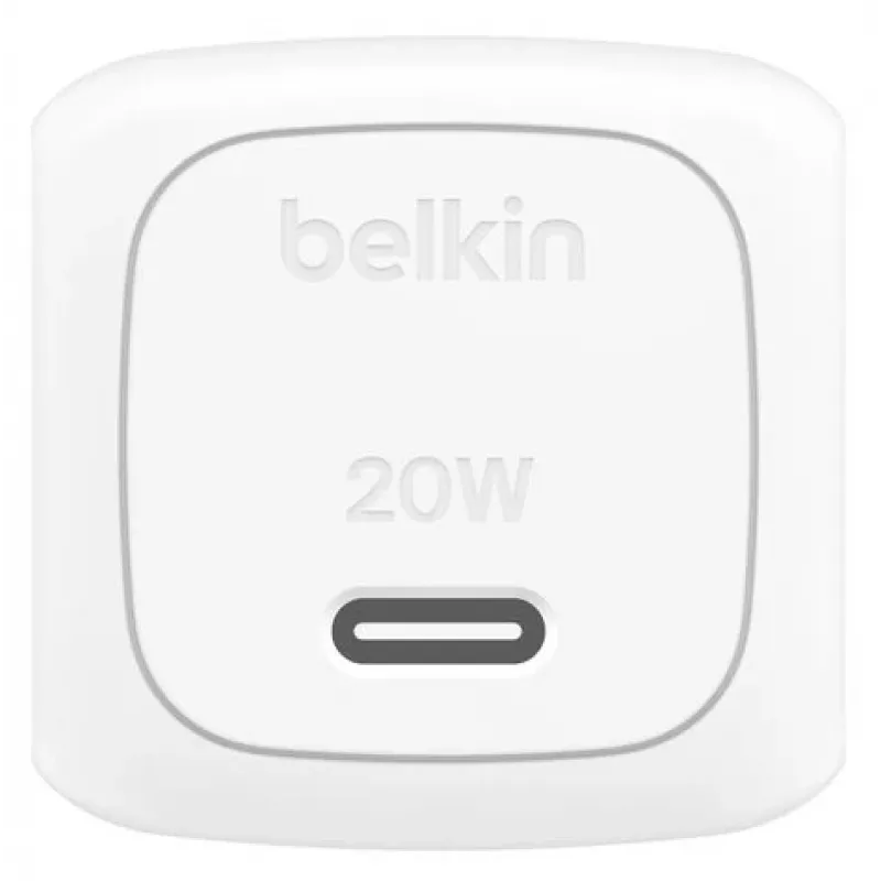 BELKIN Wall Charger BoostCharge kompaktiškas USB-C 20W PPS baltas