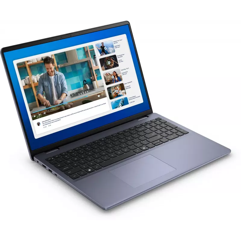 Nešiojamas kompiuteris DELL DC16251 Intel Core 7 150U 40,6 cm (16 colių) Full HD+ 16 GB DDR5-SDRAM 512 GB SSD Wi-Fi 6E (802.11ax) Ubuntu Linux Mėlynas