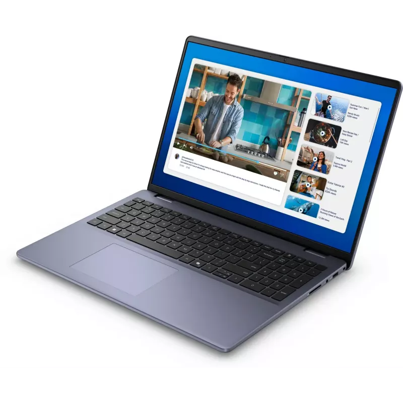 Nešiojamas kompiuteris DELL DC16251 Intel Core 7 150U 40,6 cm (16 colių) Full HD+ 16 GB DDR5-SDRAM 512 GB SSD Wi-Fi 6E (802.11ax) Ubuntu Linux Mėlynas