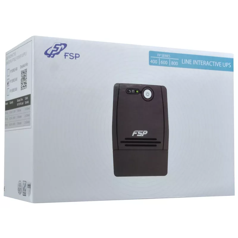 Nepertraukiamo maitinimo šaltinis FSP FP 800, 0.8 kVA, 480 W, 2 lizdai